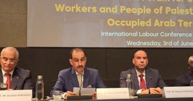 وزير العمل من جنيف: فلسطين ليست قضية العرب فقط بل قضية كل من يؤمن بالحرية والعدالة